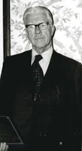 Harry B. Caldwell with his award